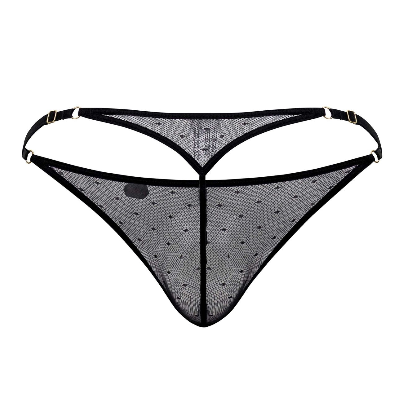 Pikante 1094 Oomph Mesh Thongs Black