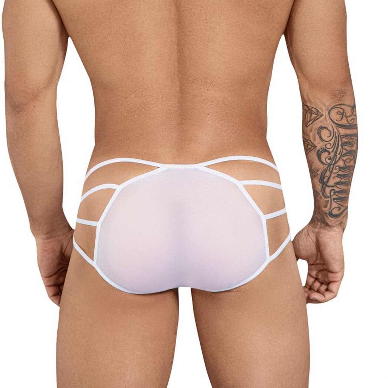 SALE - Mens Pikante Underwear Energy Bikini Briefs White