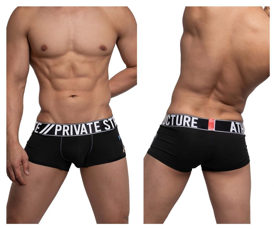 Private Structure BAUX4196 Athlete Trunks Black