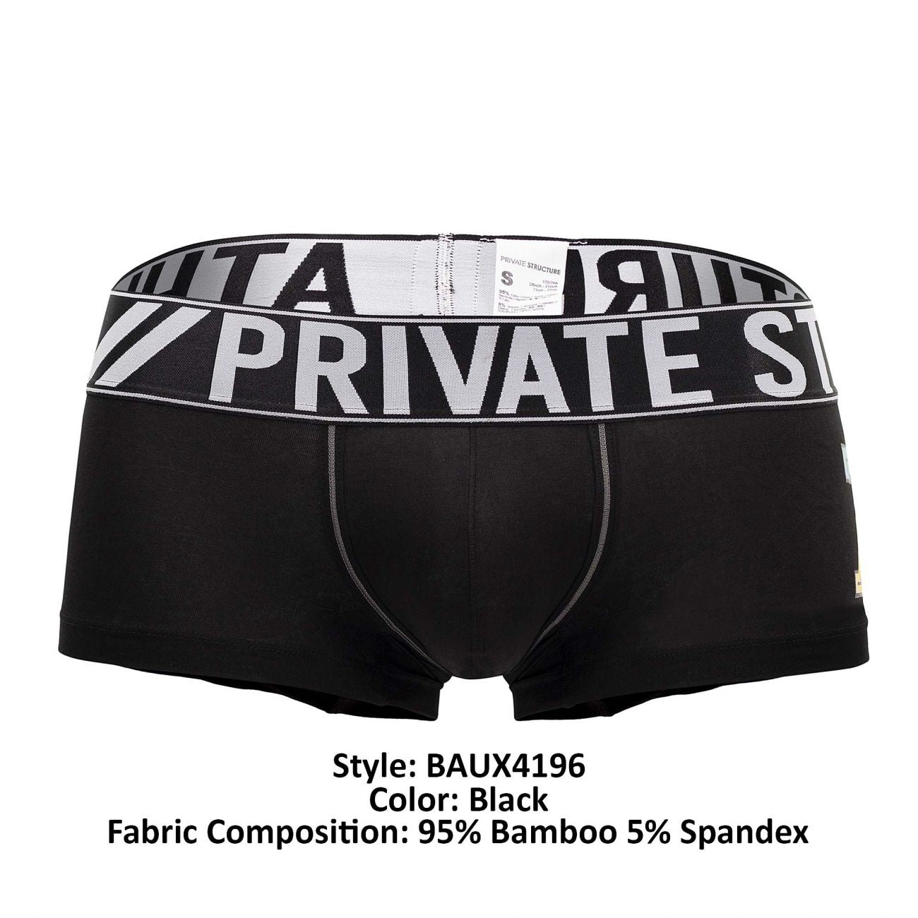 Private Structure BAUX4196 Athlete Trunks Black