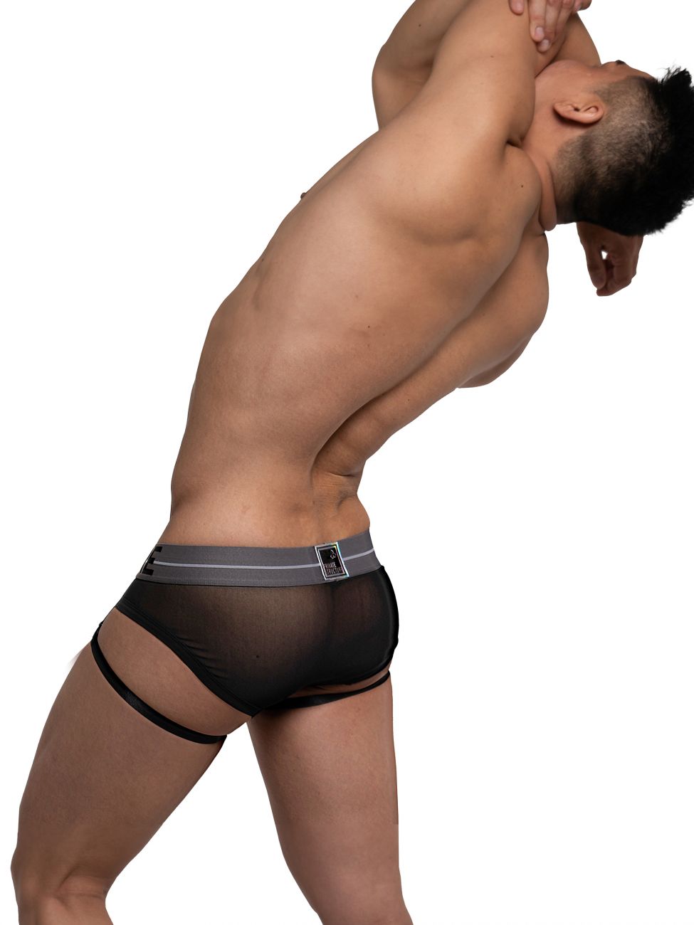 Private Structure MIUX4093 Momentum Orange Harness Mini Briefs