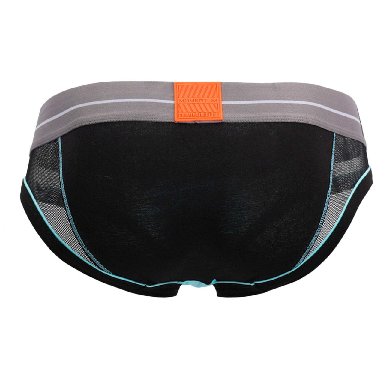 Private Structure MIUY3857 Momentum Orange Mini Briefs Black