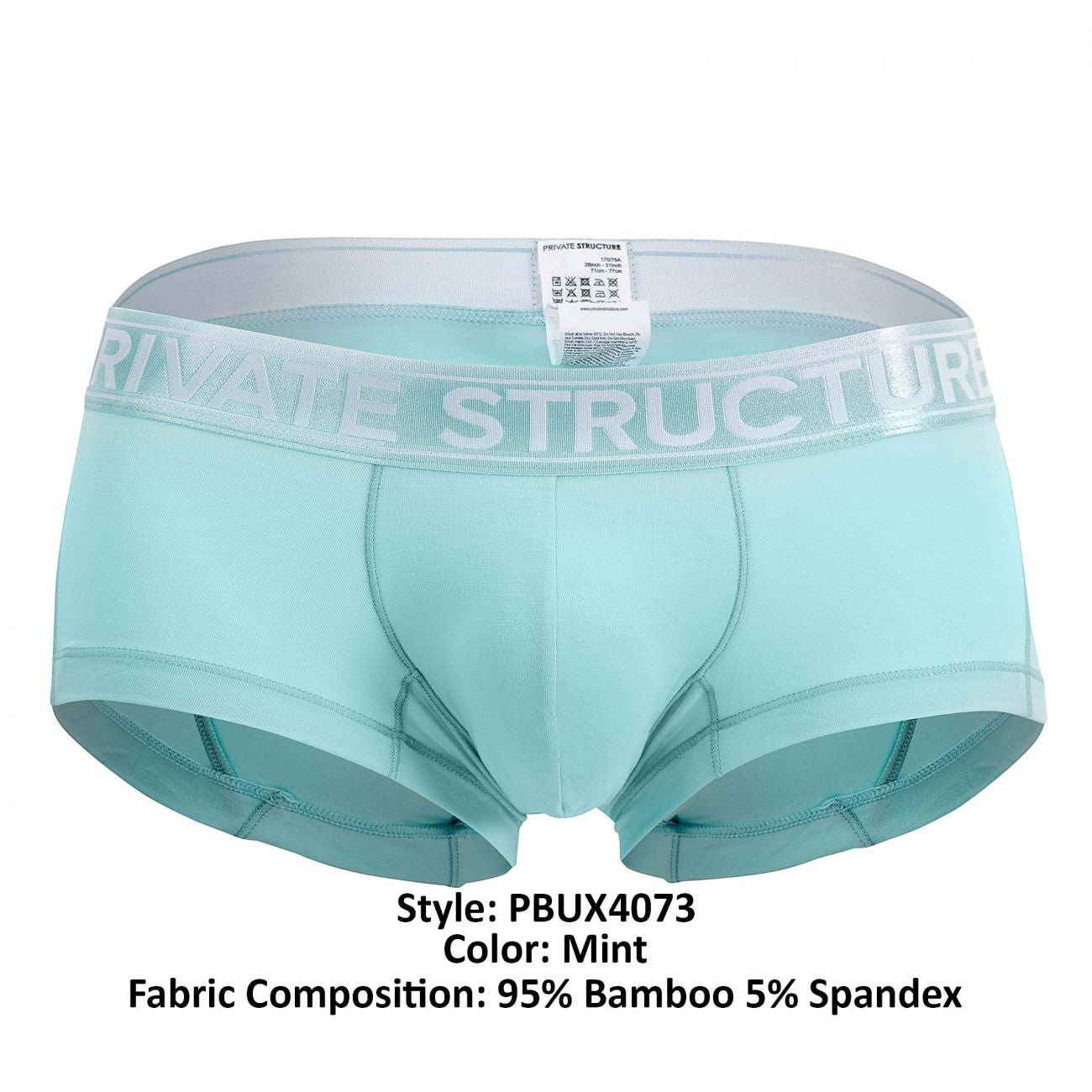Private Structure PBUX4073 Platinum Bamboo Trunks Mint