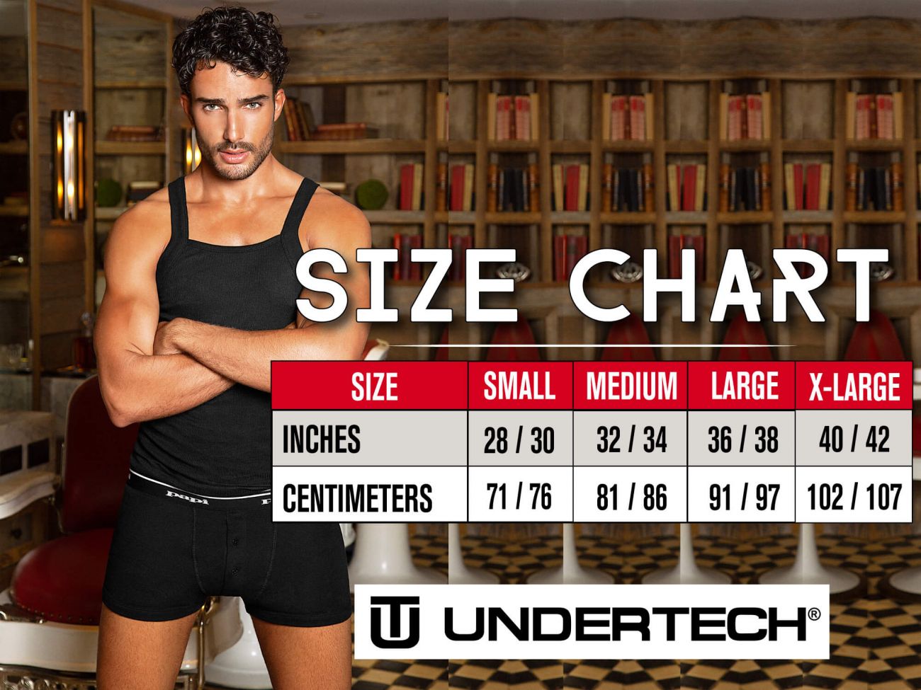Undertech 342801 3PK Modern Square Tank Top