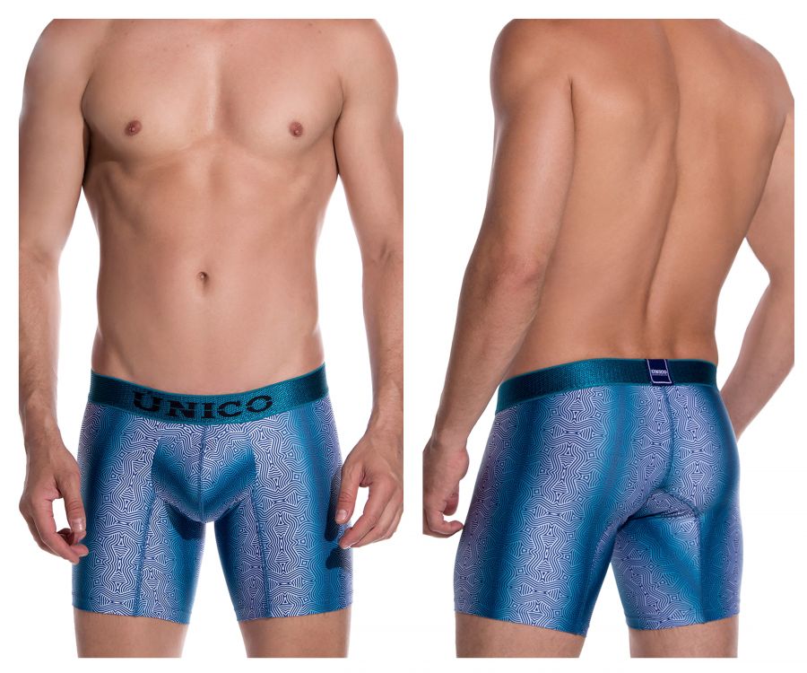Unico 1908010026129 Boxer Briefs Luminiscente Blue Printed