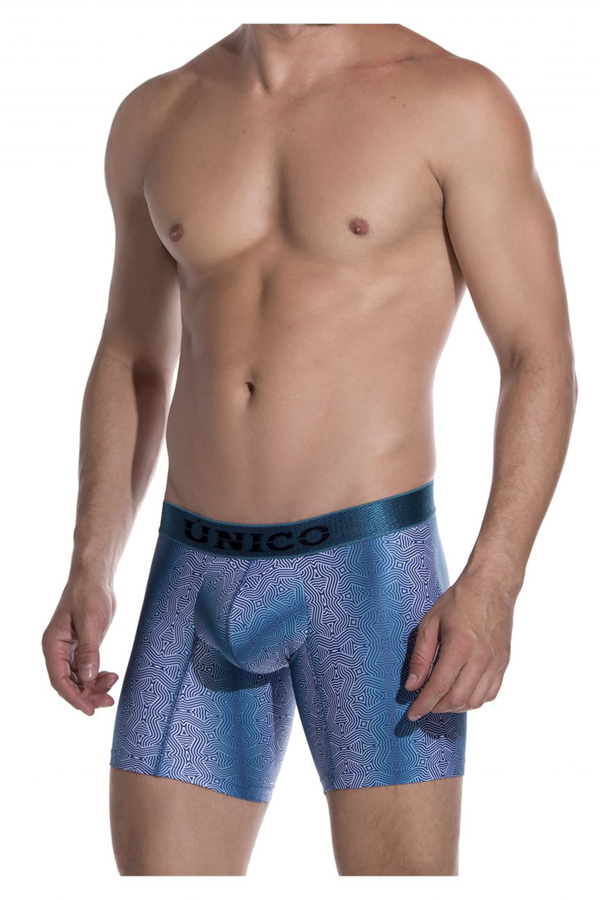 Unico 1908010026129 Boxer Briefs Luminiscente Blue Printed