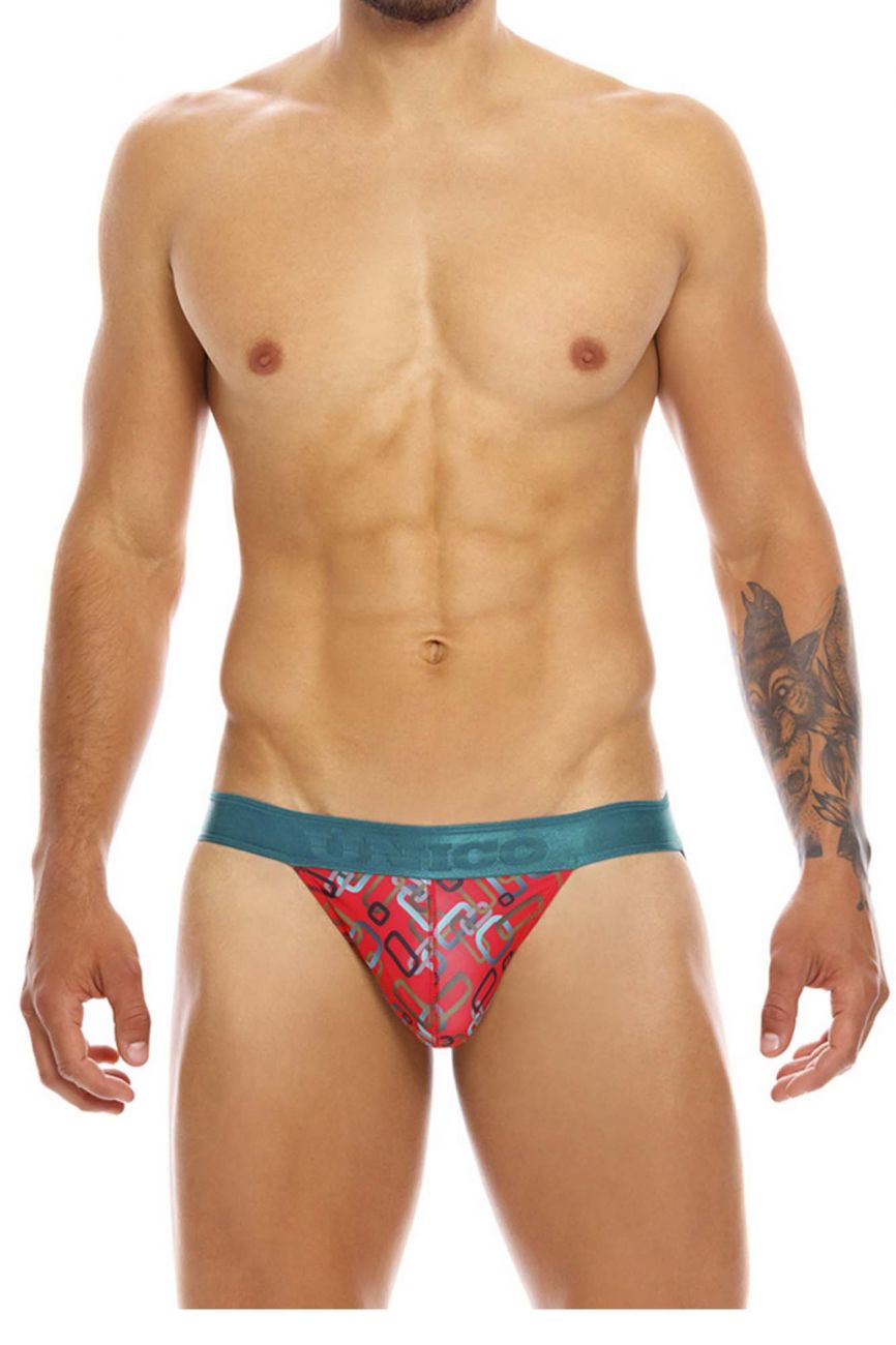 Unico 20070301229 Scheme Jockstrap Red Printed