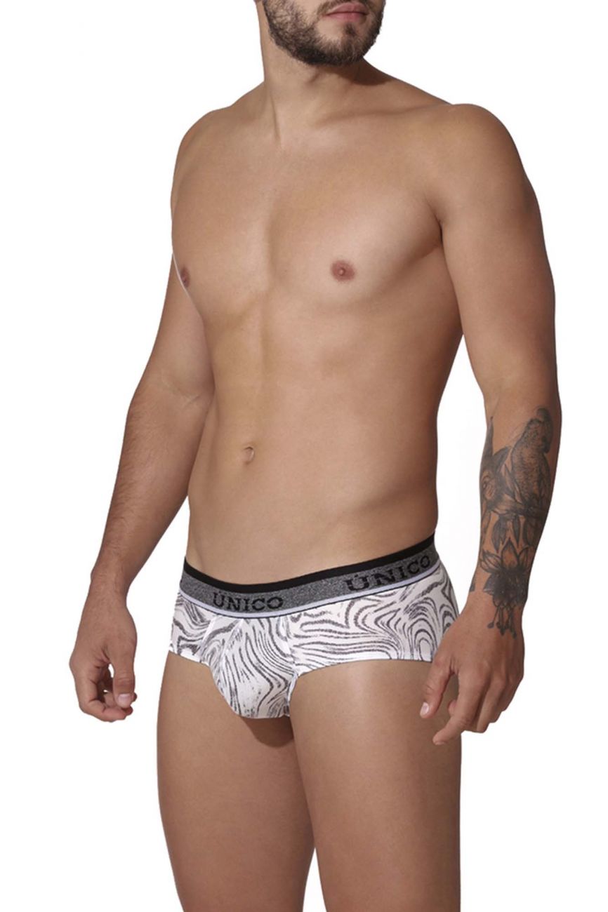 Unico 22020201106 Rastro Briefs White Printed