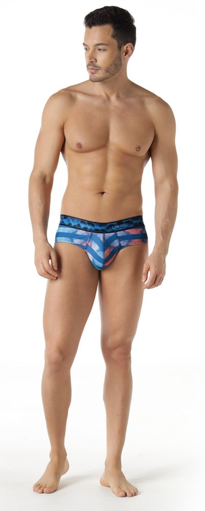 Unico 22070201106 Costera Briefs Blue Printed