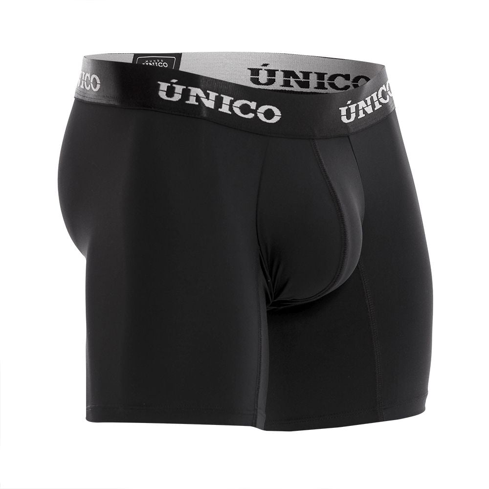 Unico 22120100207 Intenso M22 Boxer Briefs Black Plus Sizes