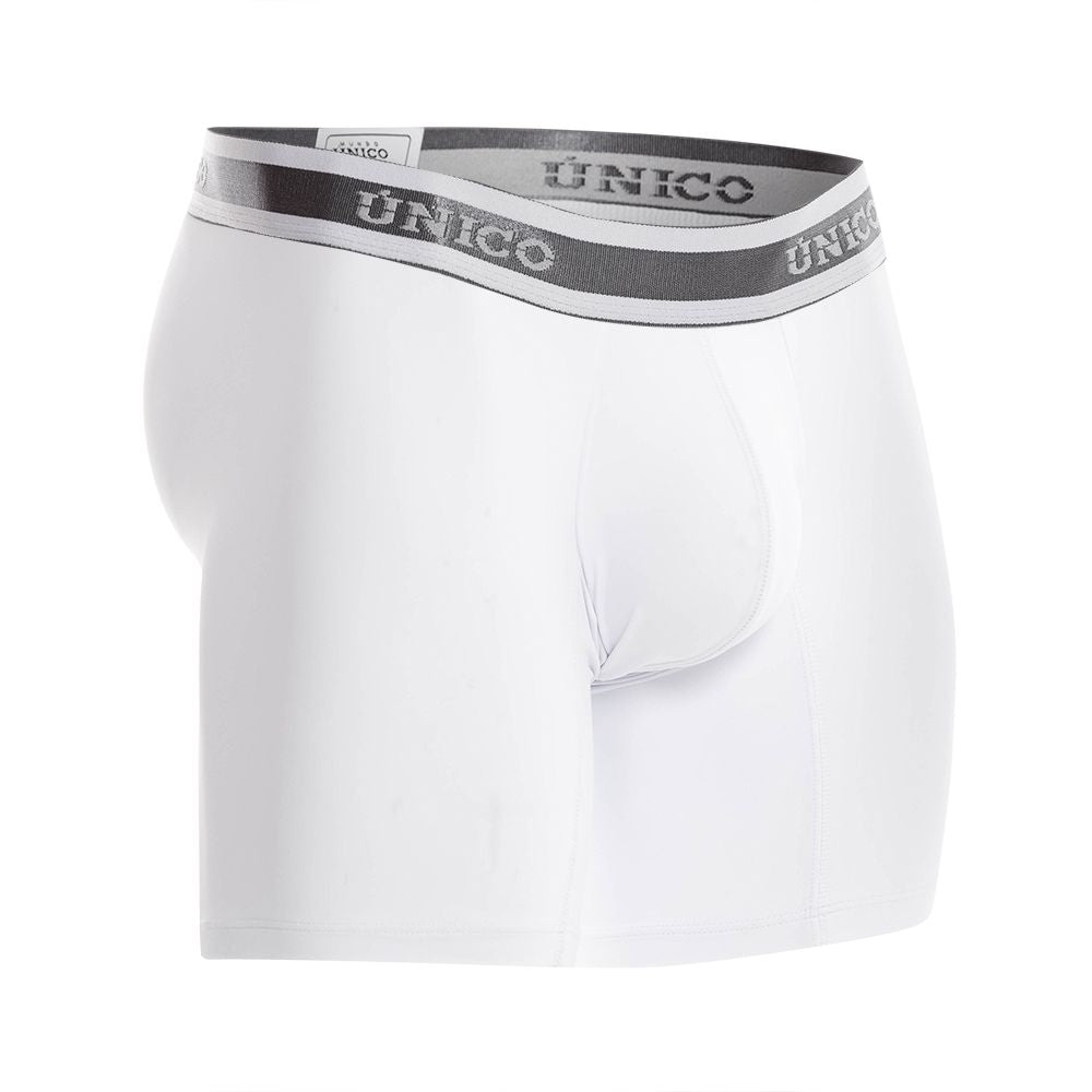Unico 22120100212 Lustre M22 Boxer Briefs White Plus Sizes
