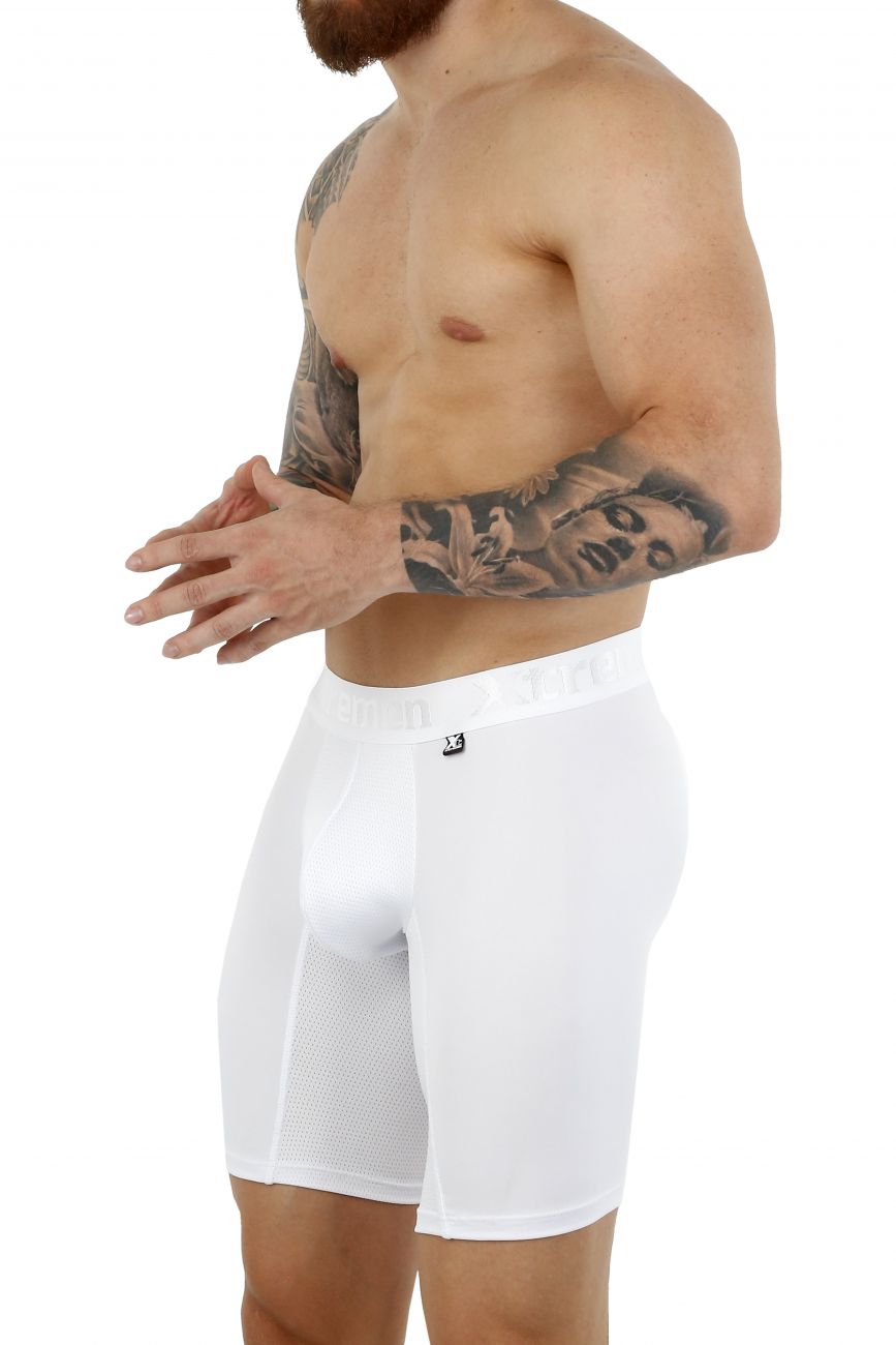 Xtremen 51471 Microfiber Boxer Briefs White