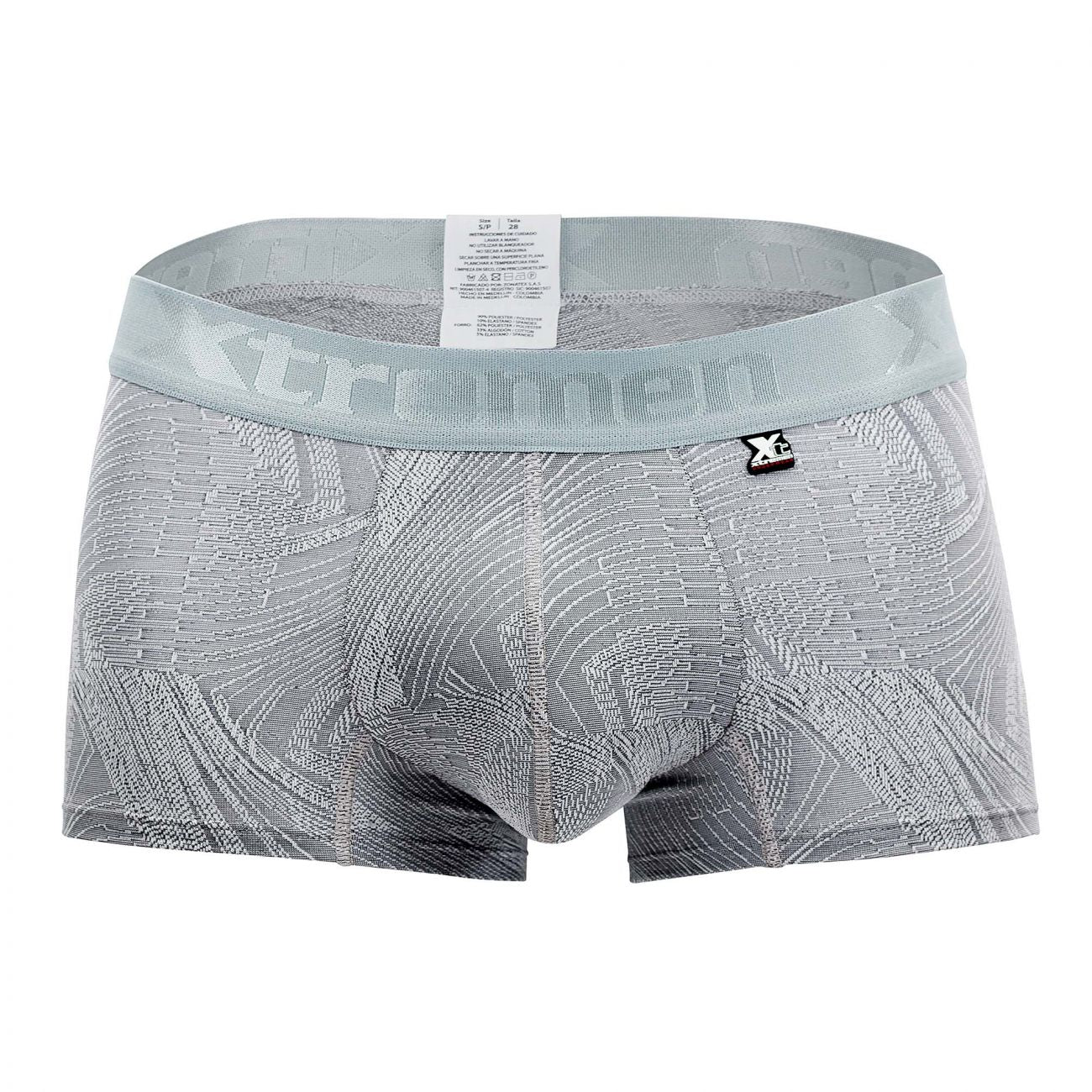 Xtremen 51477C Microfiber Jacquard Trunks Gray