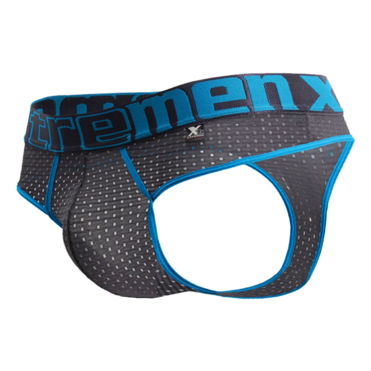 Xtremen 91036-3 3PK Thongs White-Gray-Blue Plus Sizes