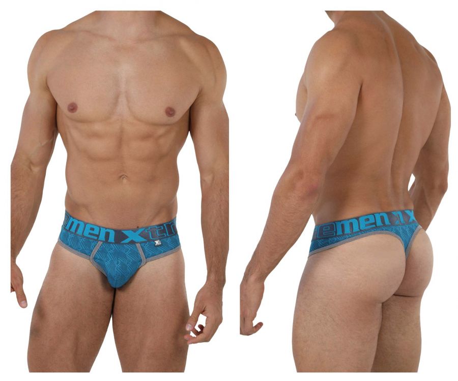 Xtremen 91073 Microfiber Jacquard Thongs Turquoise