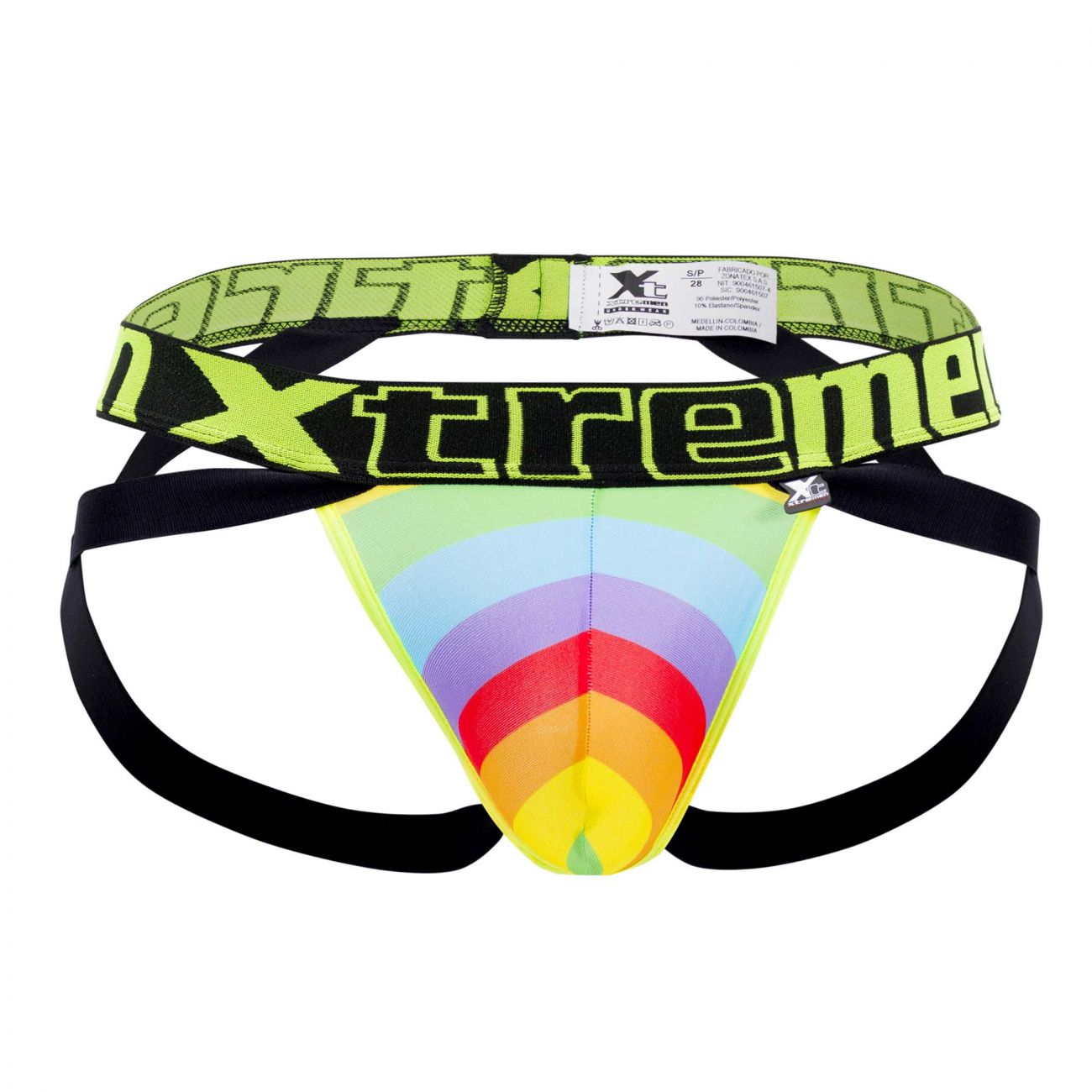 Xtremen 91083 Microfiber Pride Jockstrap Green