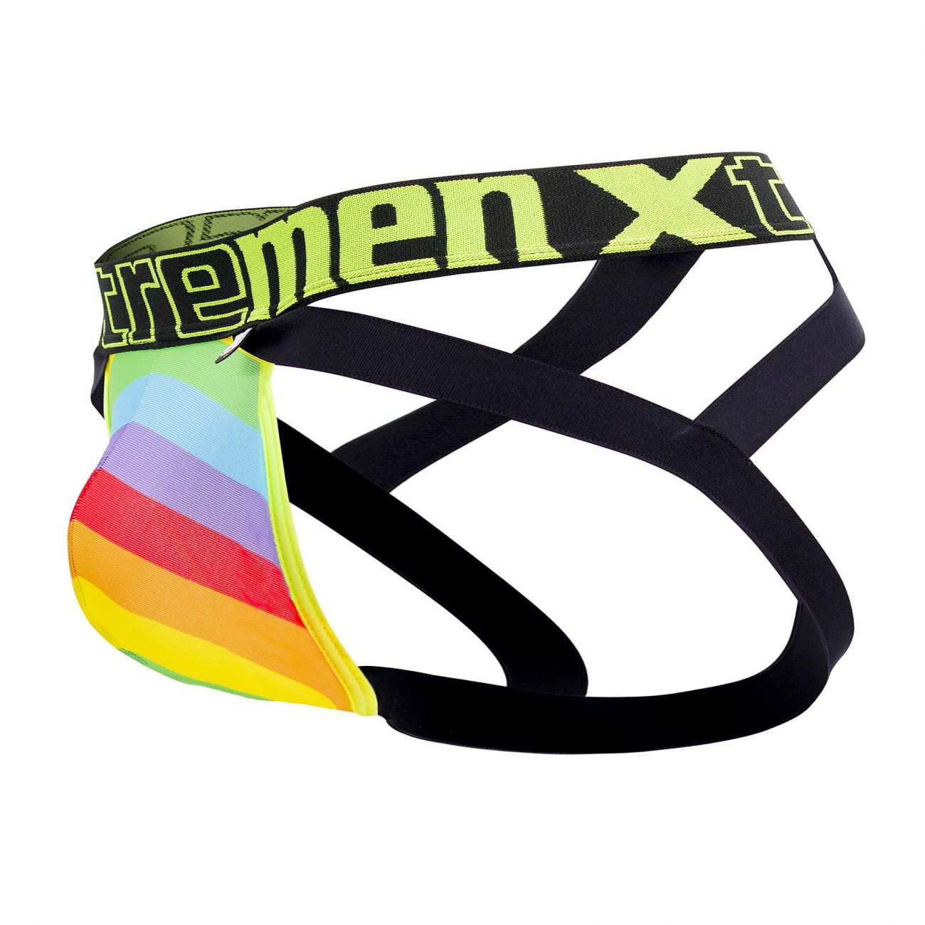 Xtremen 91083 Microfiber Pride Jockstrap Green