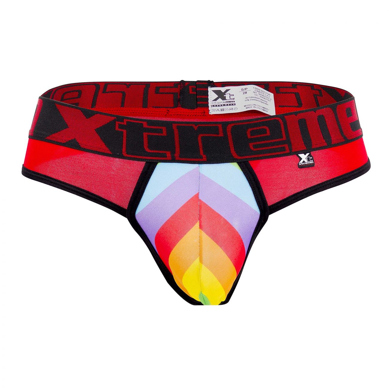 Xtremen 91086 Microfiber Pride Thongs Red