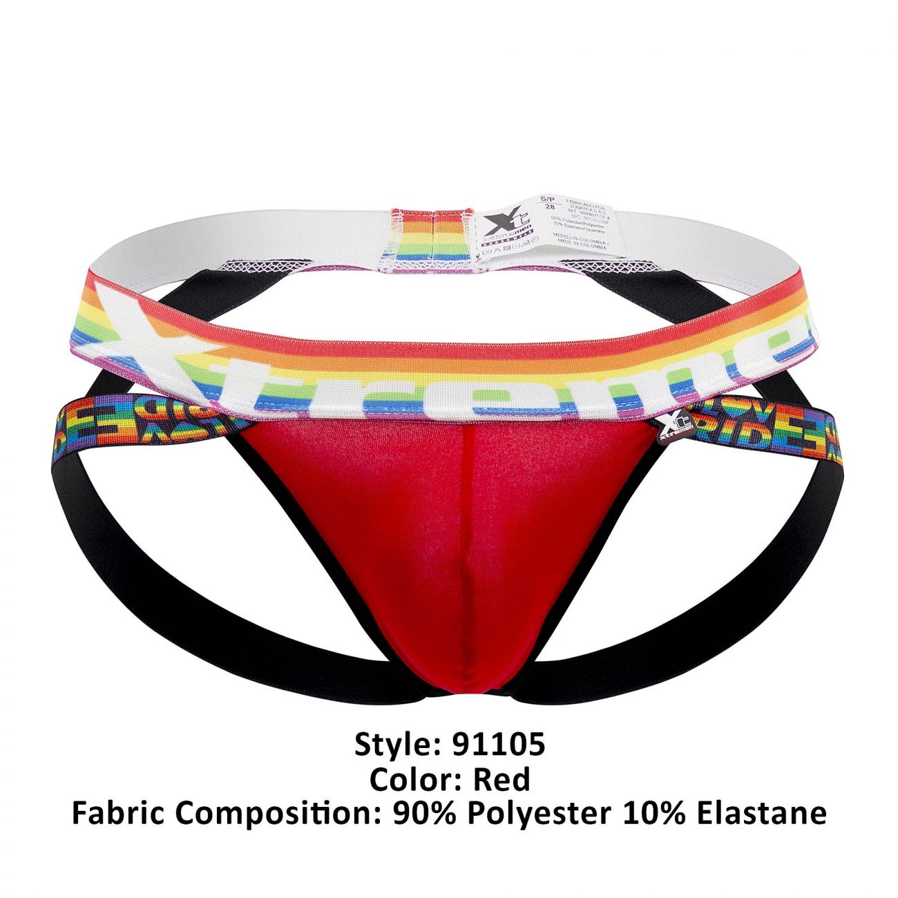 Xtremen 91105 Pride Jockstrap Red