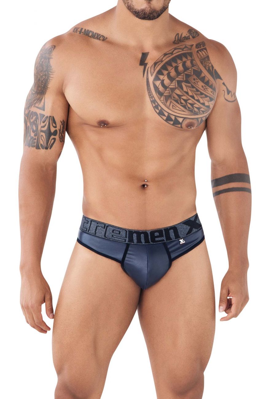 Xtremen 91113 Faux Leather Thongs Black