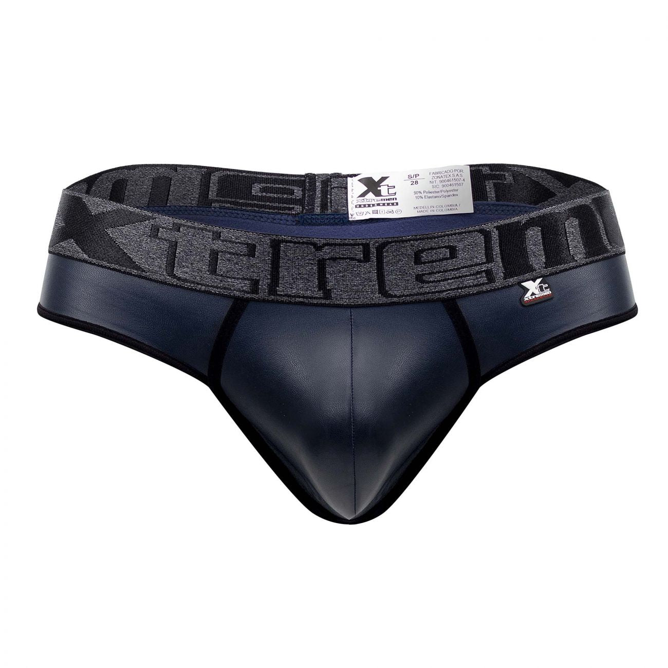 Xtremen 91113 Faux Leather Thongs Navy