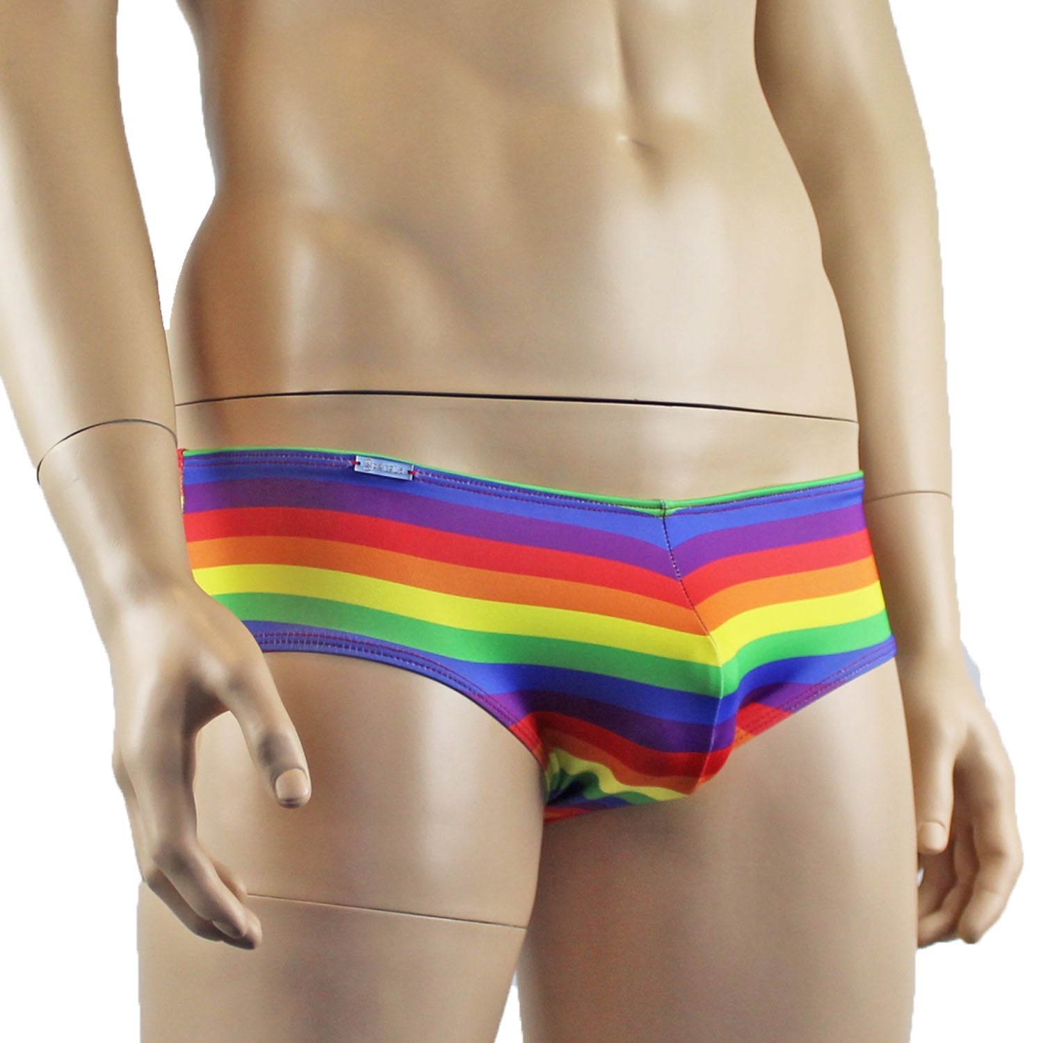 Gay Pride Rainbow Mens Mini Low Rise Boxer Shorts