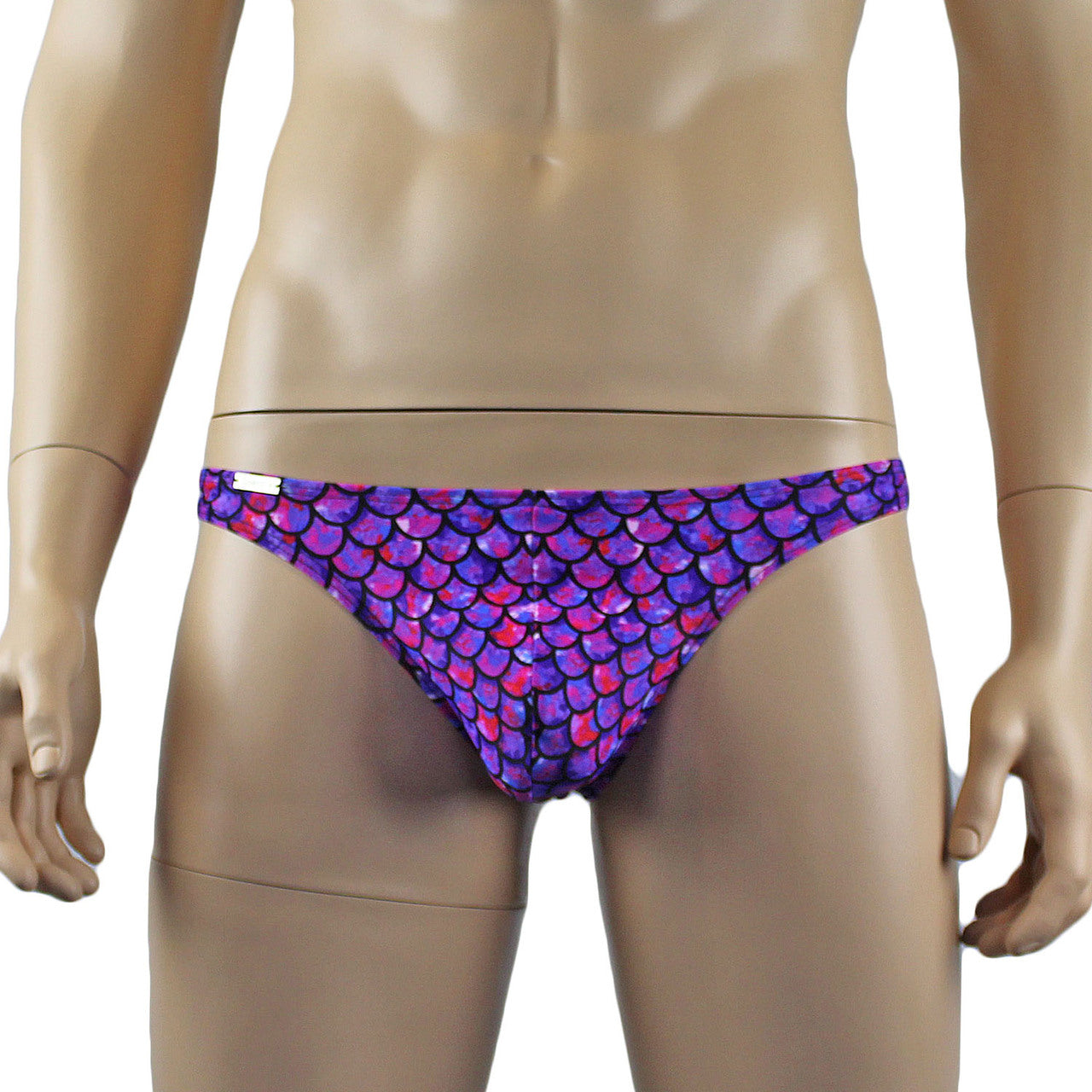 Mens Merman Aqua Man Low Rise Mini Thong Purple