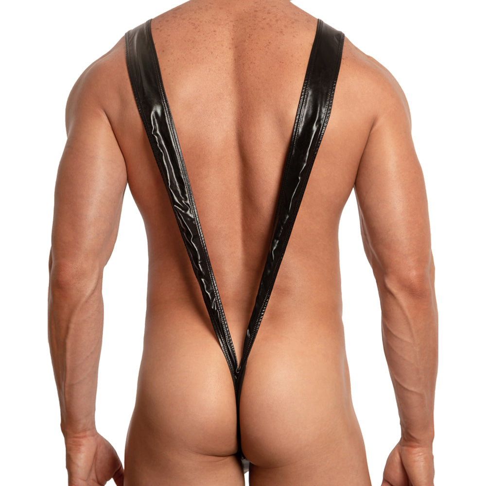 Miami Jock Wetlook Drop V-Line Body Suit Black