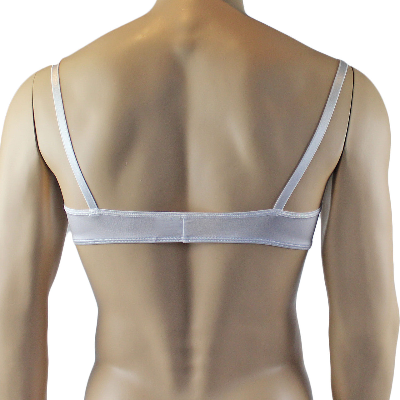 Male Romance Stretch Spandex Bra, Briefs & Garterbelt (white plus other colours)