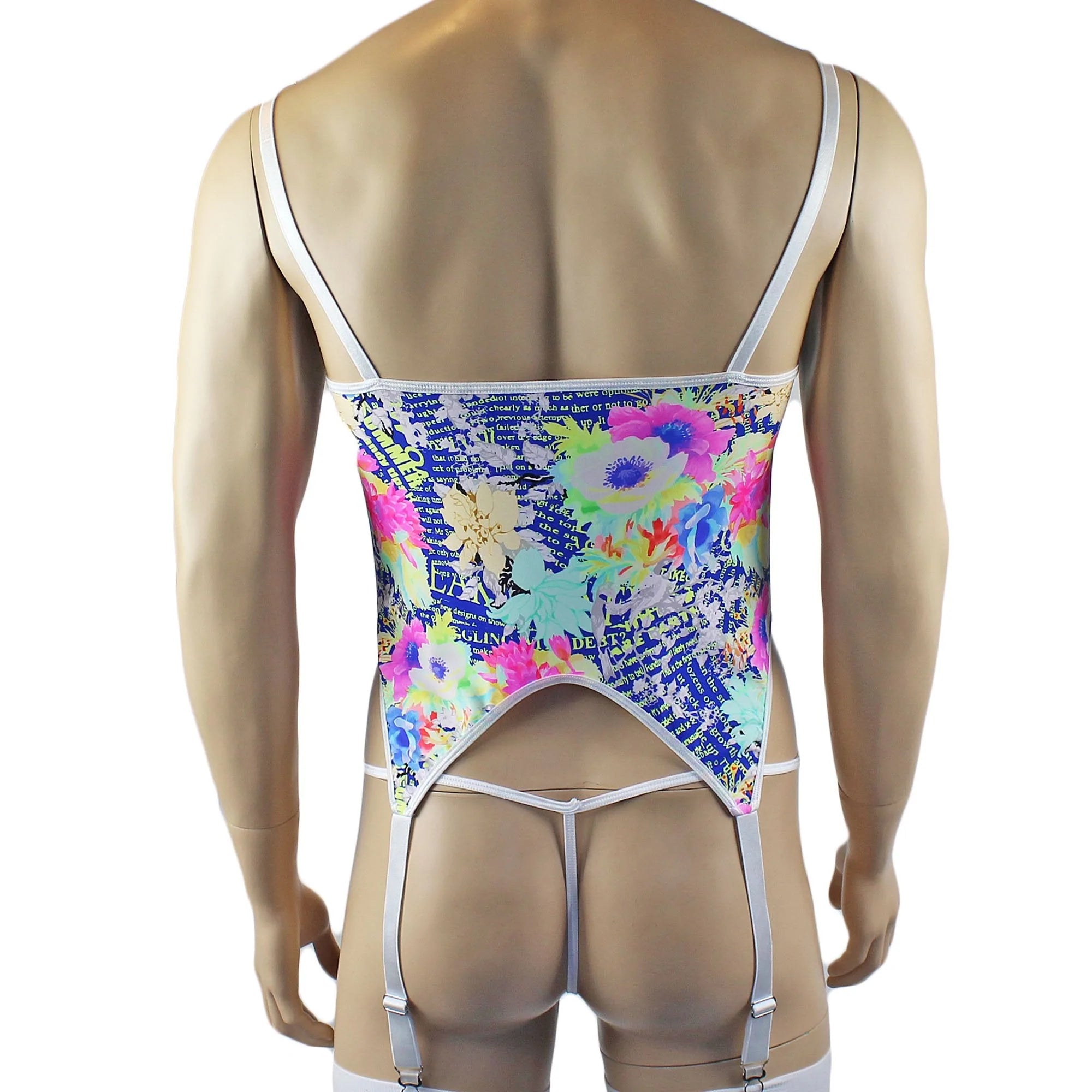 SALE - Mens Suzanne Floral Torso Corset Top