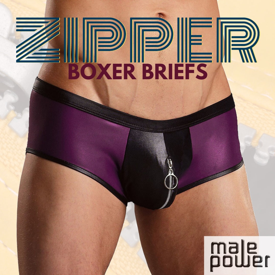 Zip it Up, Zip it Good, Zip it Just Like You Should with the Male Power Zipper Shorts!