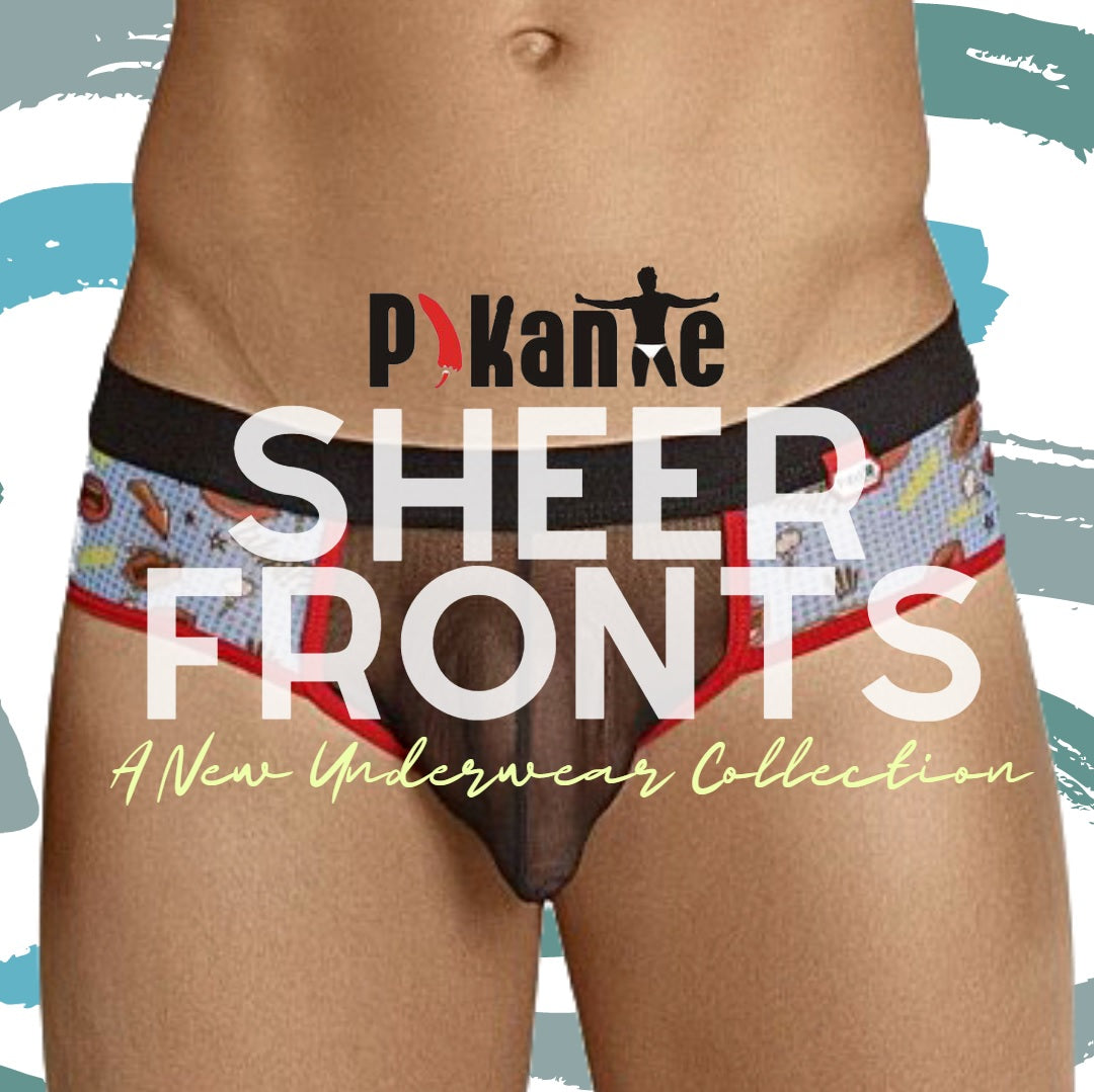 Showy Sheer Front Men’s Underwear Pieces from Pikante!