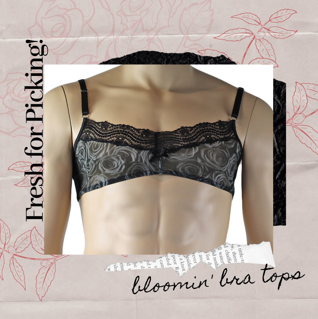 Spangla Rose Print Bra Tops for Men are Fresh for Picking!