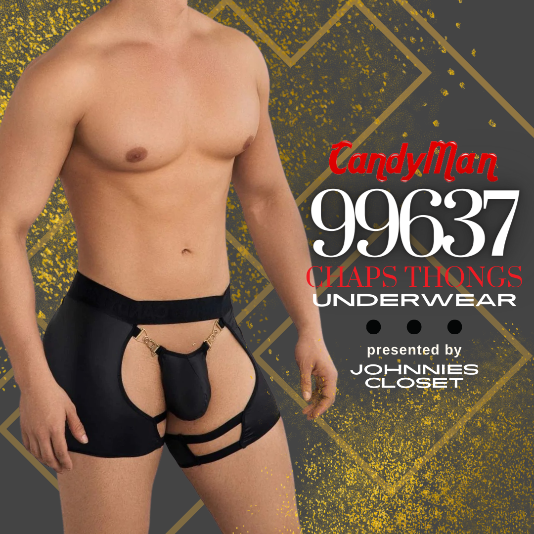 Candyman Presents Chaps with Elegance in the 99637 Chaps Thongs Mens Underwear!