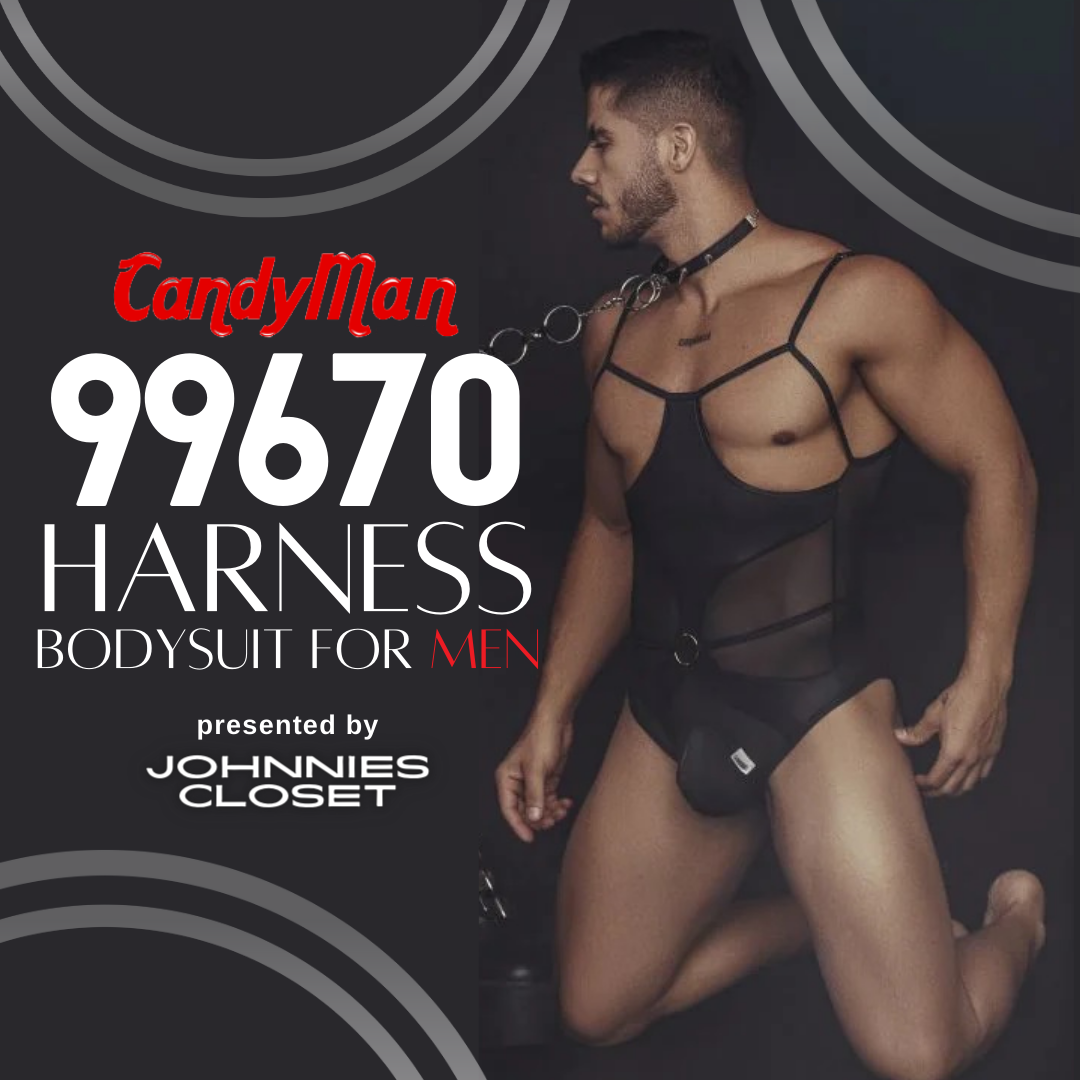 Suit Up Sexy with the Seductive and Kinky 99670 Harness Bodysuit for Men by Candyman
