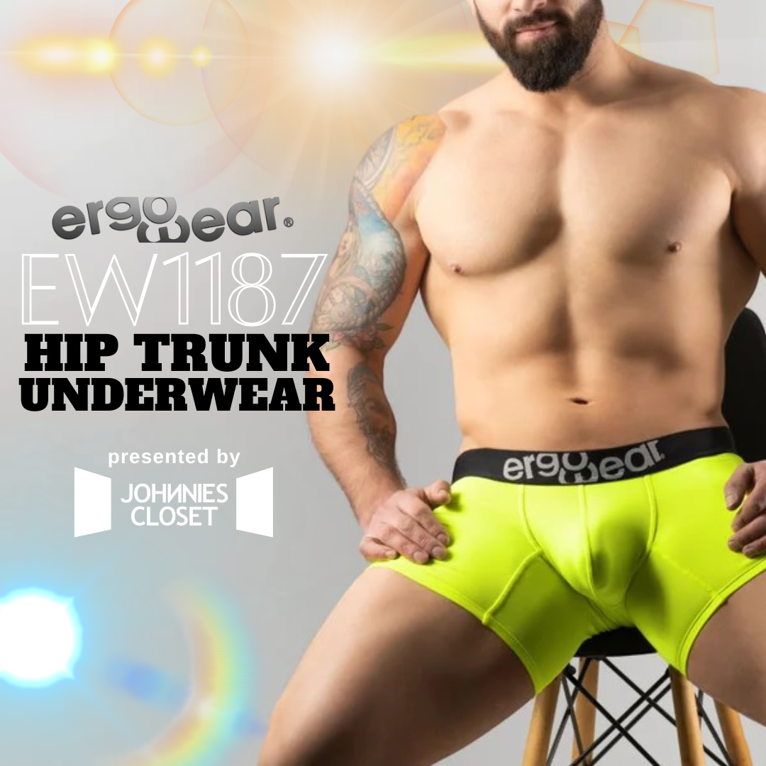 Defined Male Physique with the Bright and Wonderful Ergowear HIP Trunk!