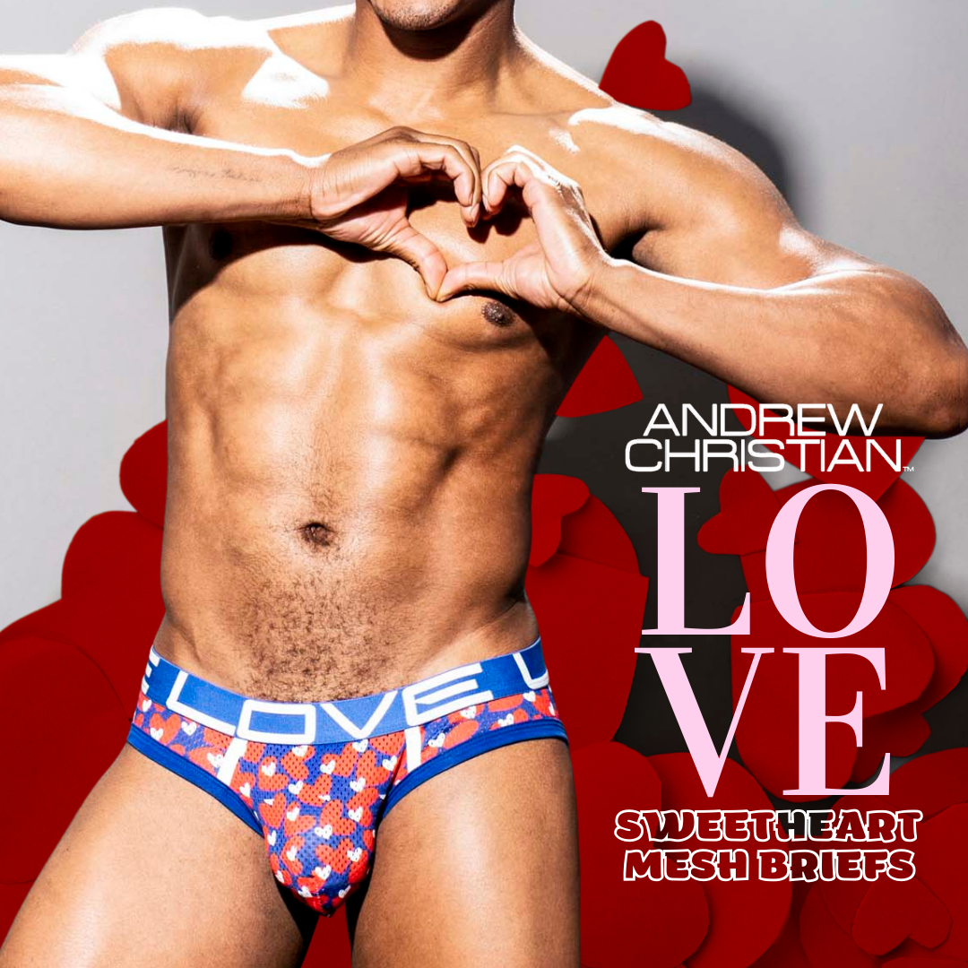 Andrew Christian Mesh Brief will Make Your Heart Flutter All Year Round!