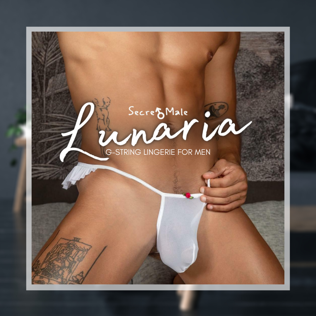 The Thrills & Frills of the Secret Male Lunaria G-String Men’s Lingerie