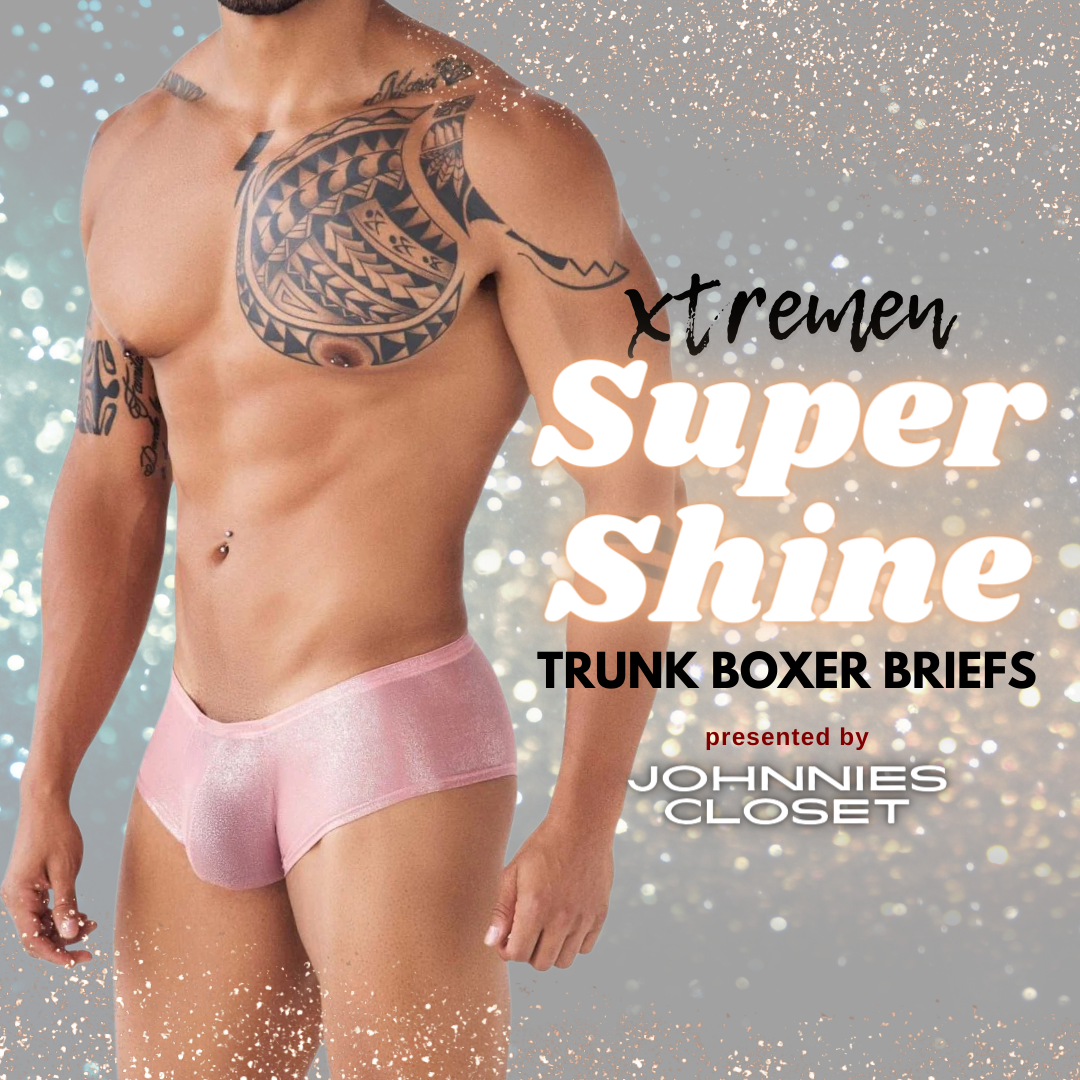 The Appeal of Sheer and Shimmer in the Xtremen 91112 Super Shine Trunk Mens Underwear