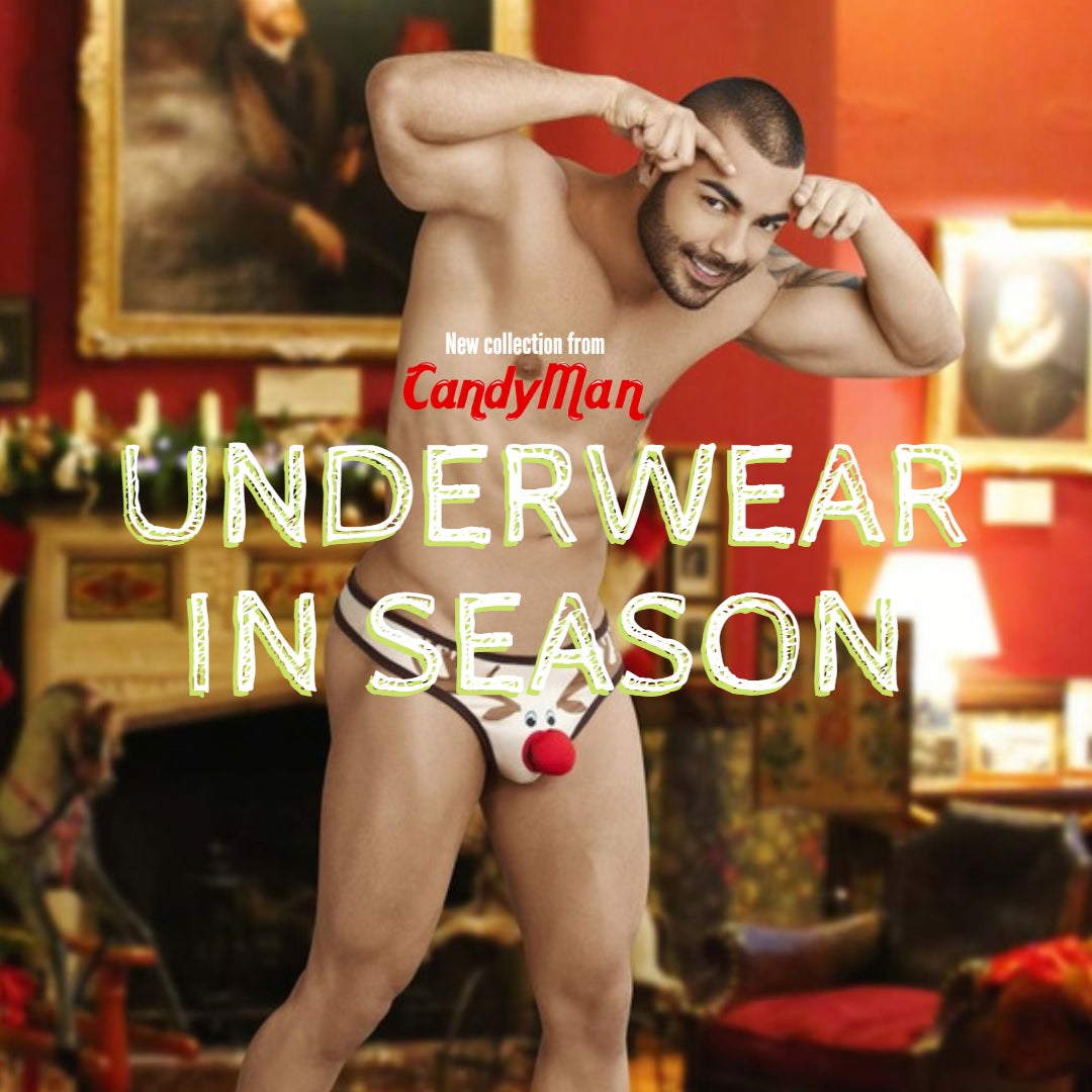 Bare Your Bums for the Ho-Ho-Holidays in this Sexy Candyman “In Season” Underwear!