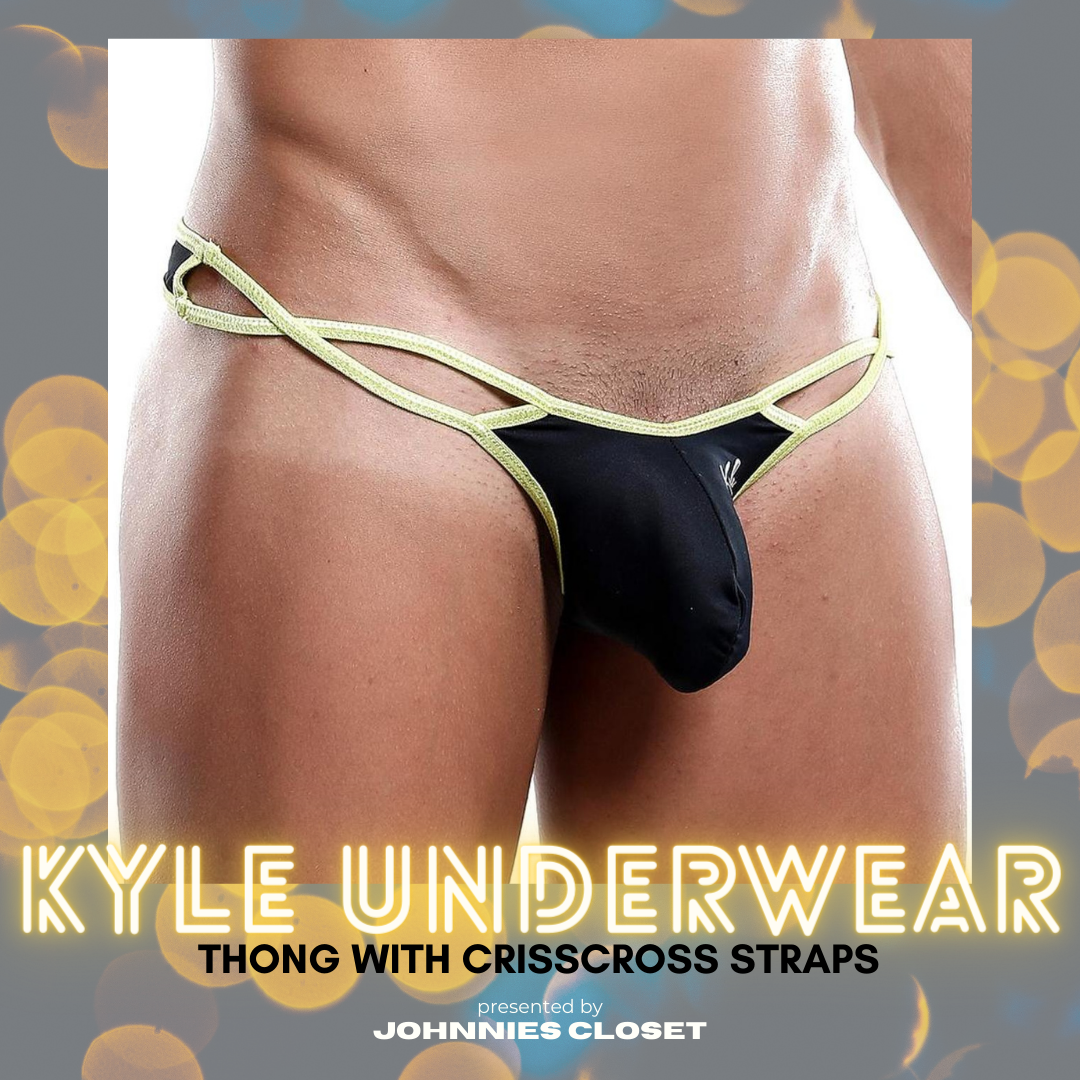 All the Twists and Turns of the Kyle Underwear Thong with Crisscross Straps!