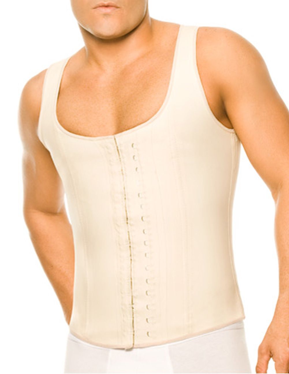 Ann Chery 2033 Latex Men Girdle Body Shaper Beige