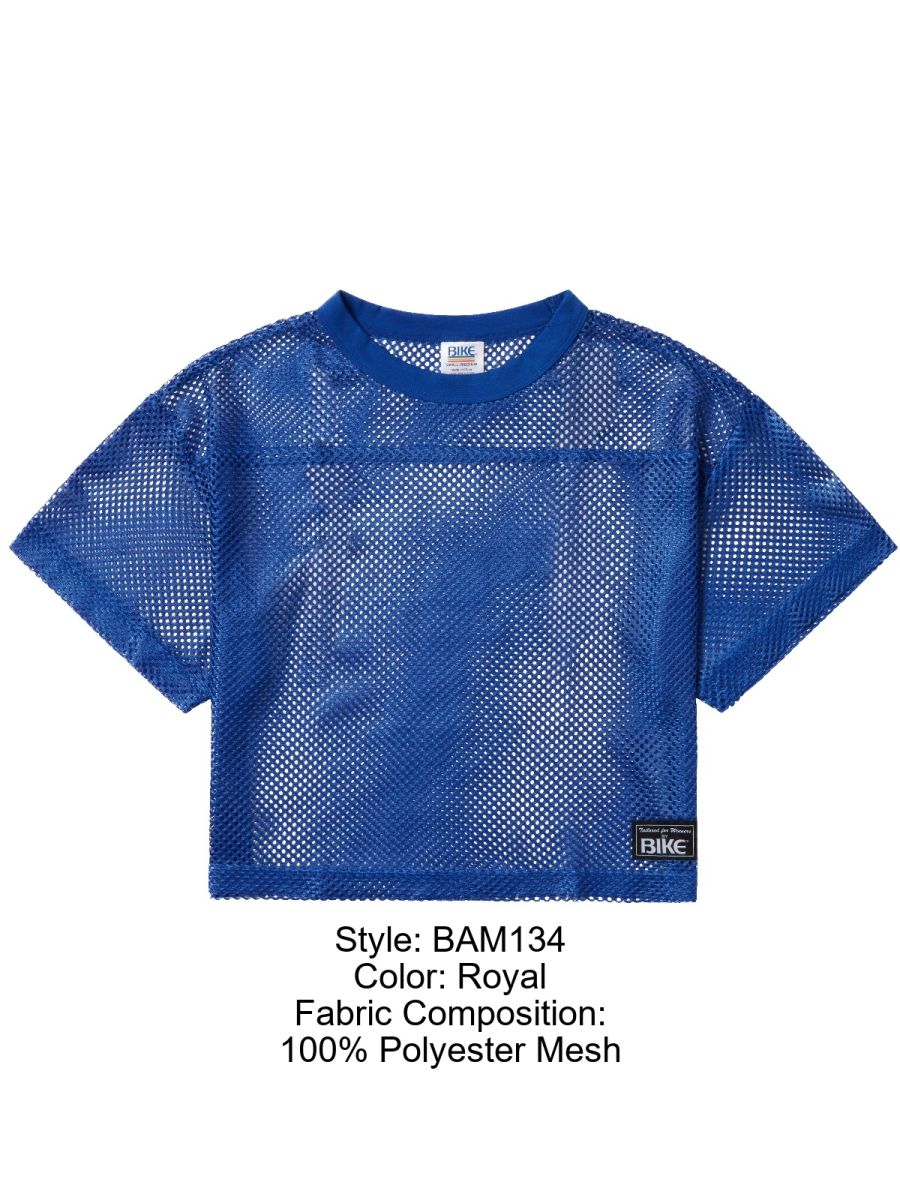 BIKE Athletic BAM134 Short Sleeve Practice Jersey Top Color Royal