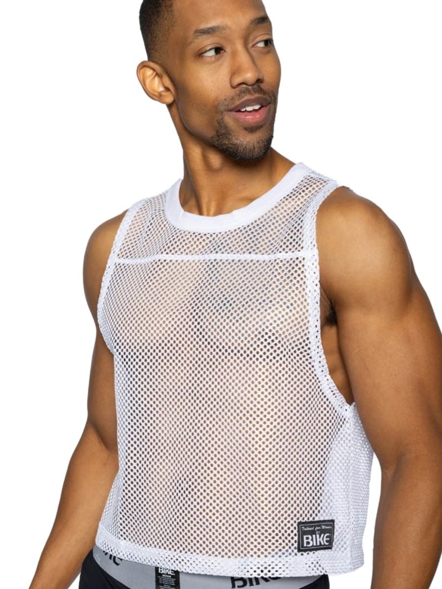BIKE Athletic BAM135 Elevate Your Training Sleeveless Practice Jersey Color White