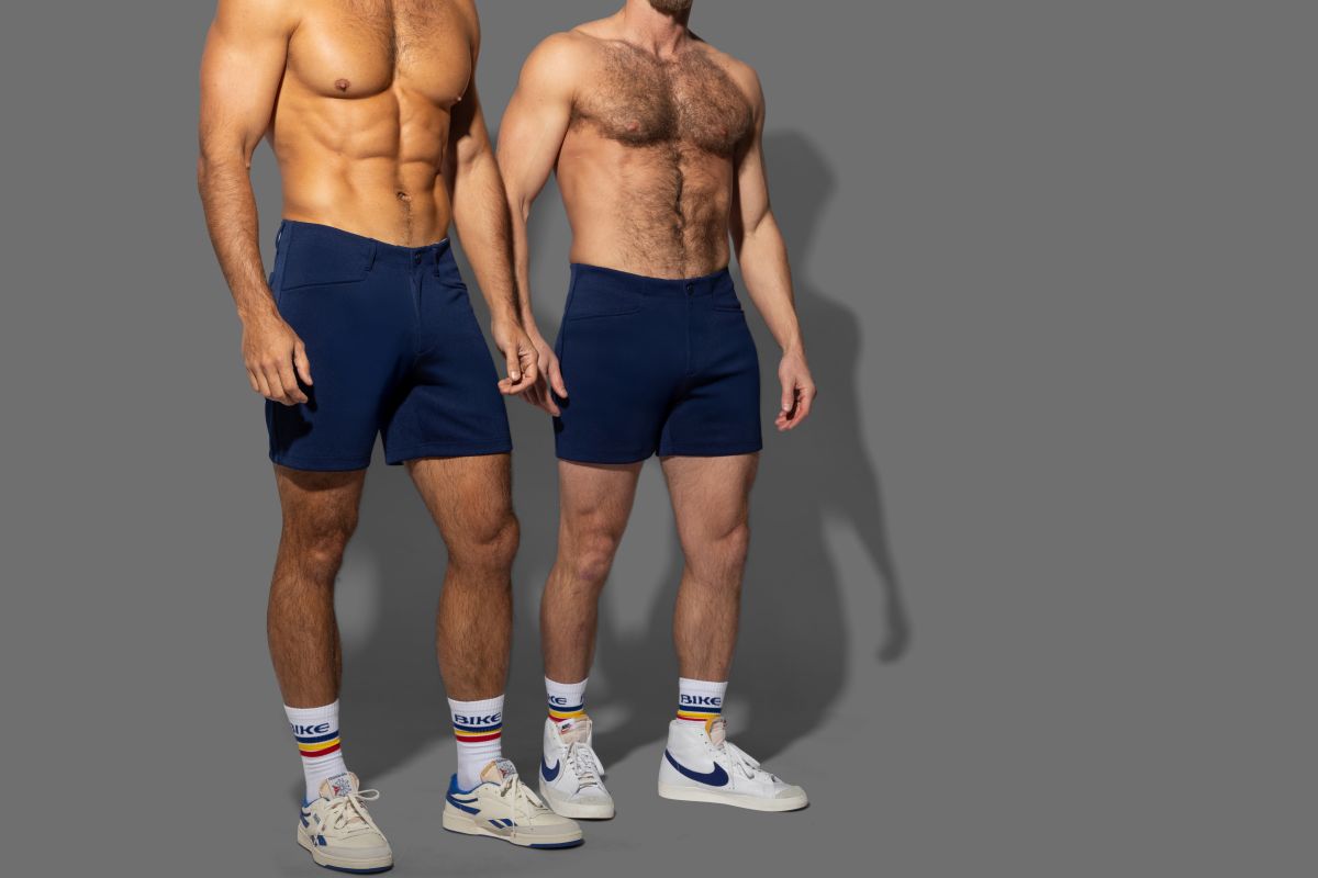 BIKE Athletic BAM207 Coaches Short 5 inch Inseam Color Navy