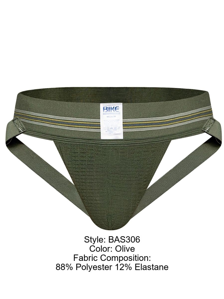 BIKE Athletic BAS306 Original Number 10 Jockstrap Performance Underwear Colour Olive Green