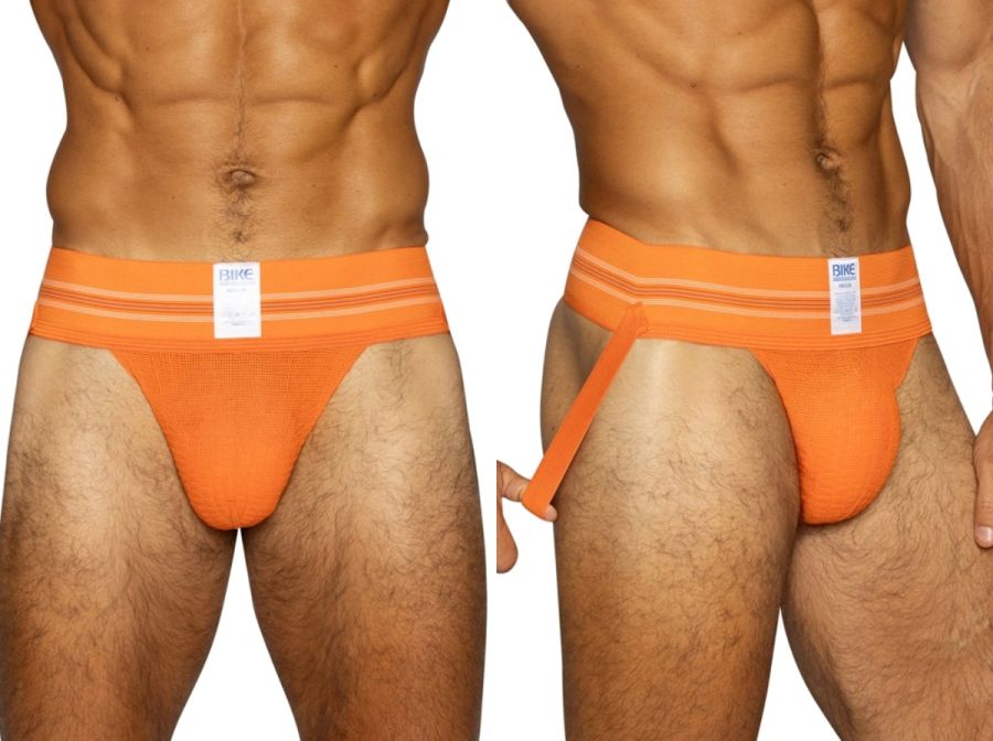 BIKE Athletic BAS306 Original Number 10 Jockstrap Performance Underwear Colour Orange