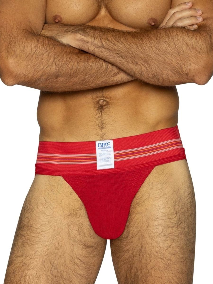 BIKE Athletic BAS306 Original Number 10 Jockstrap Performance Underwear Color Red
