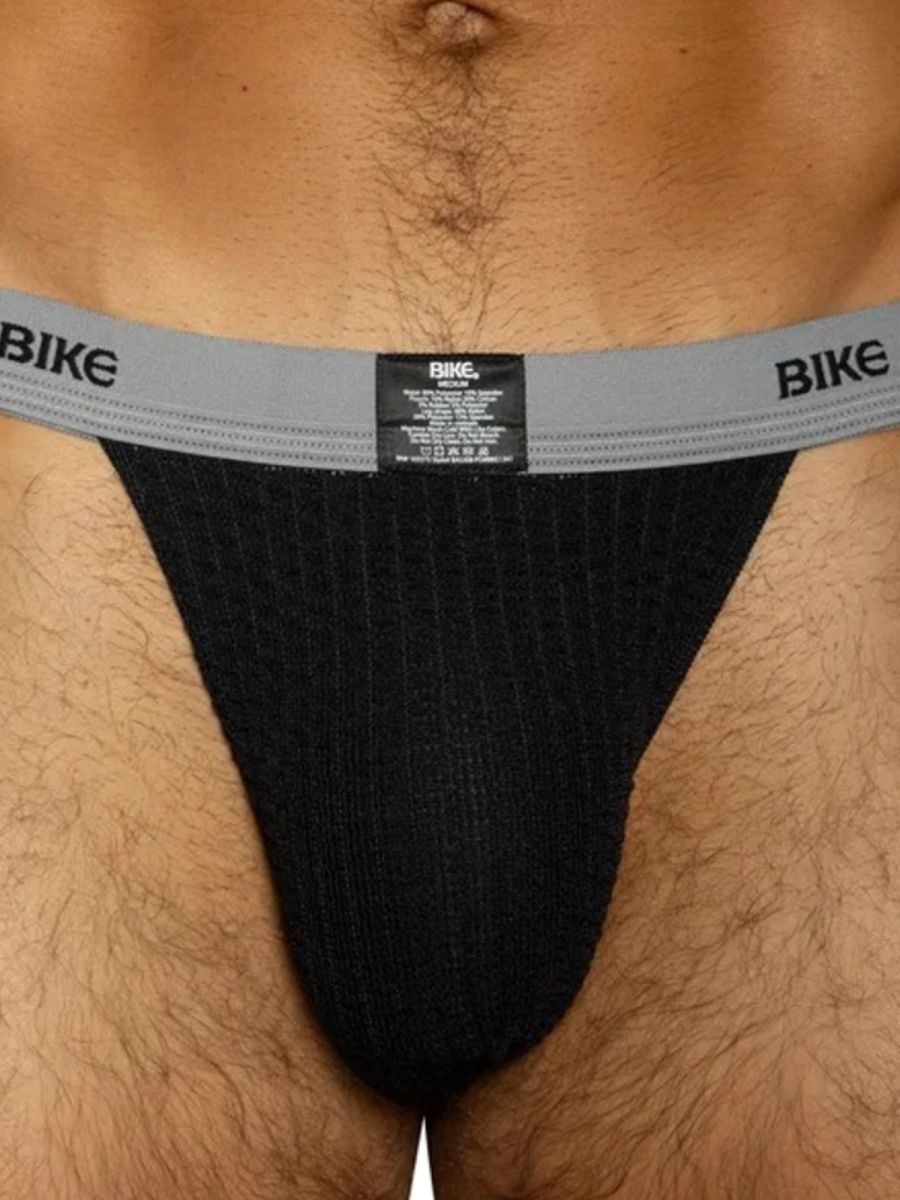 BIKE Athletic BAS308 Mens Athletic Performance Swimmer Jockstrap Black Plus Sizes