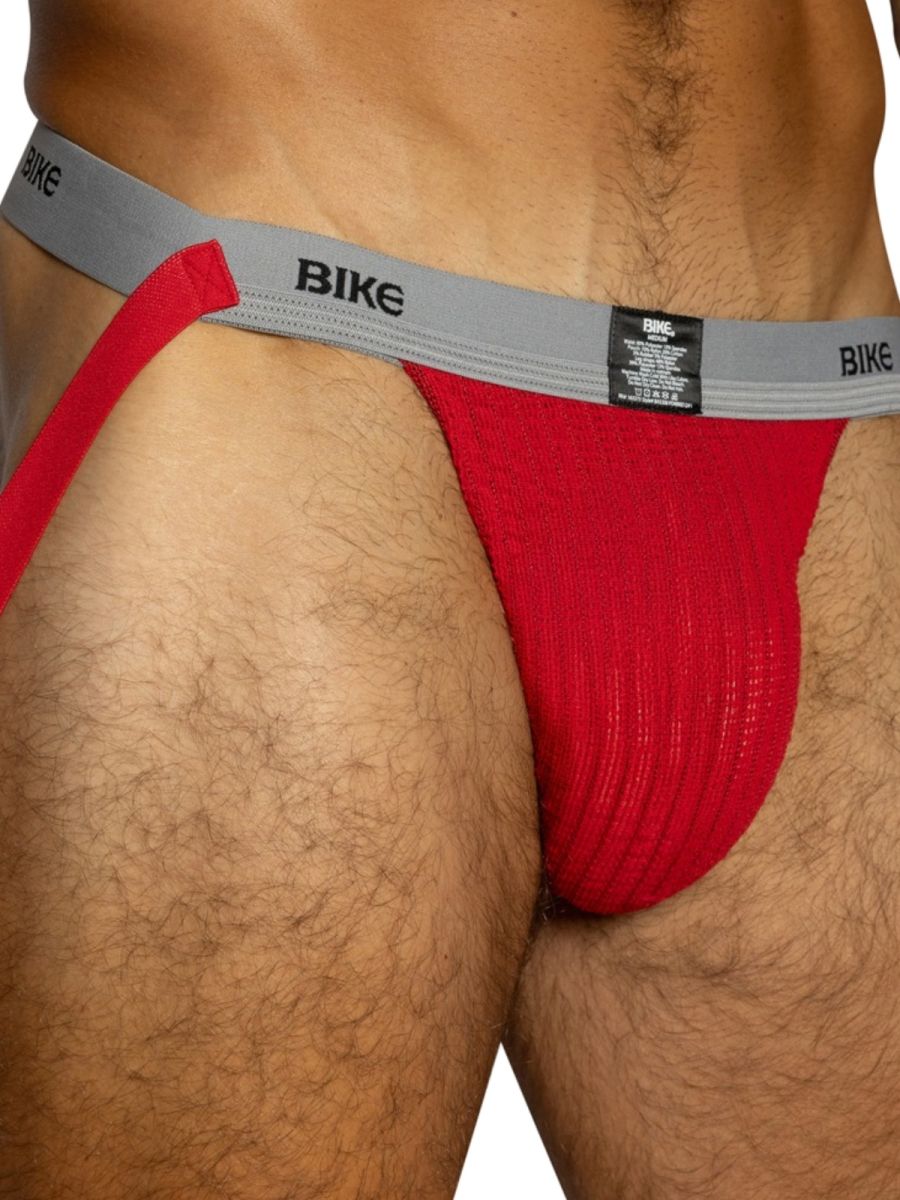 BIKE Athletic BAS308 Mens Athletic Performance Swimmer Jockstrap Red Plus Sizes
